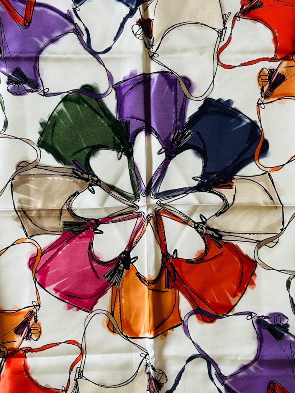 Coach Vintage Duffle Sac Silk Scarf - Picture 5 of 7